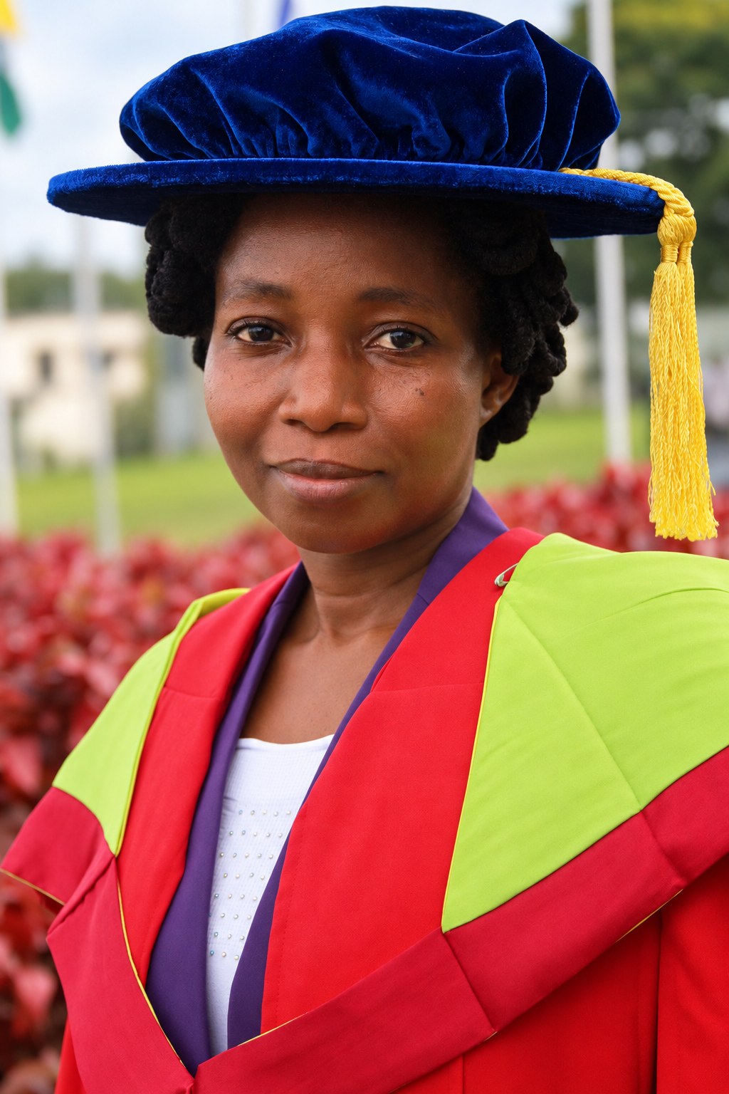 Professor Ibiyinka Temilola Ayorinde in her PhD graduation attire